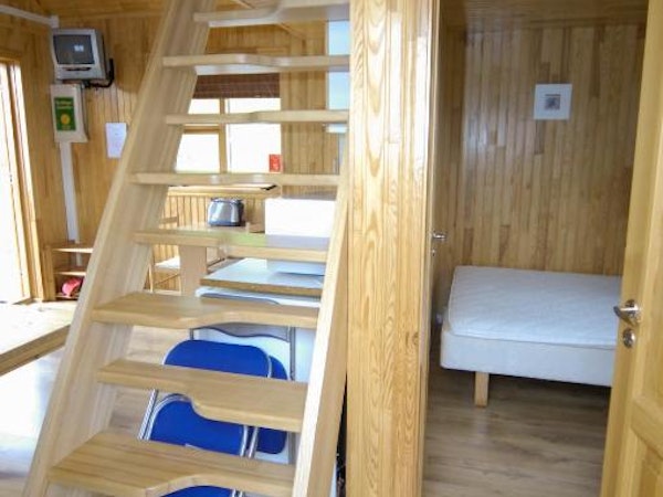 Solbrekka Holiday Homes has an attic you can only access through via stairs.