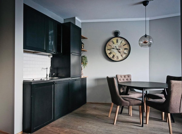 A spacious kitchenette and dining area in Heart of Reykjavik.