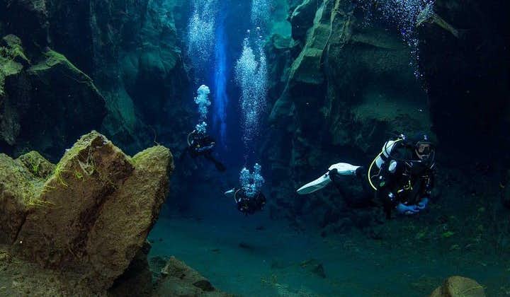 Experience the most thrilling dive in Iceland at the Silfra fissure.