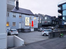 The True Spy lecture room building in central Reykjavik.