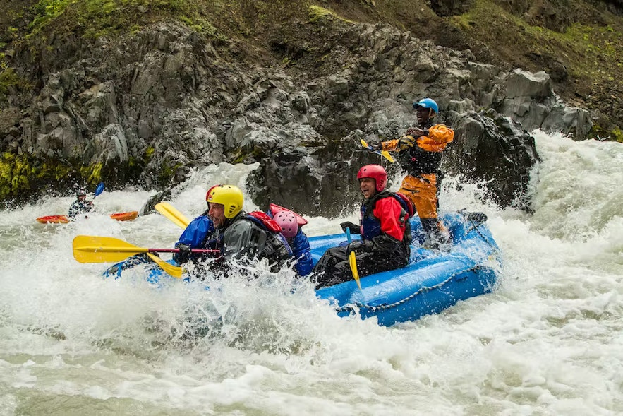 Visit North Iceland and don't miss out on experiencing whitewater rafting.