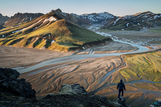 The mountains in the Icelandic Highlands are more breathtaking to see up close.