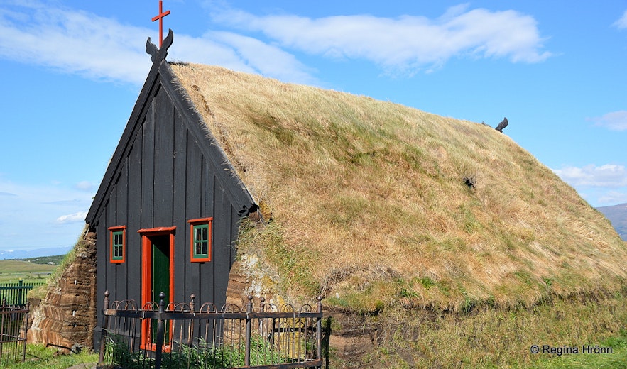 Víðimýrarkirkja turf church Skagafjörður North Iceland