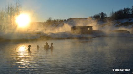 A magical Winter Visit to the Secret Lagoon at Flúðir in South Iceland