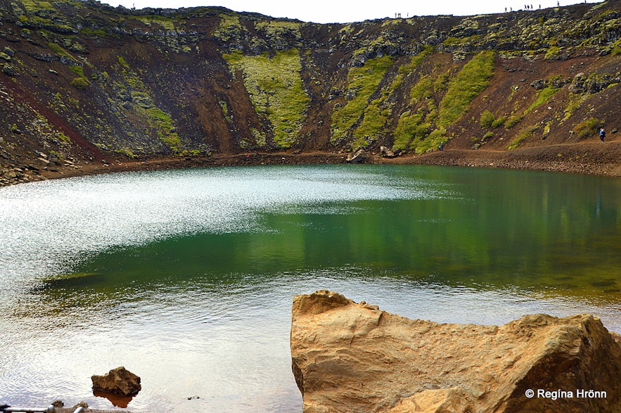 Kerið crater and Nykurinn - the Water-kelpie in South Iceland