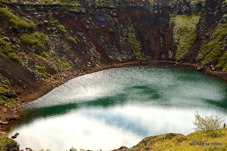 Kerið crater and Nykurinn - the Water-kelpie in South Iceland
