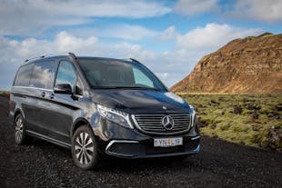 Travel in a luxury electric Mercedes when you book this full-day eco-friendly Golden Circle tour with bonus attractions from Reykjavik.