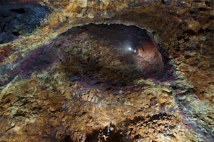Thrihnukagigur volcano is one of the top places for lava caving in Iceland.