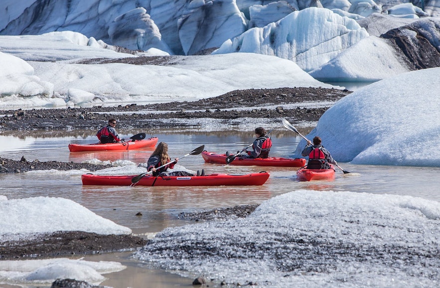 Kayak en Islandia en Septiembre