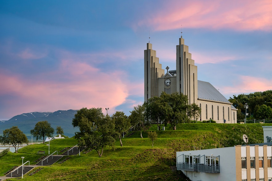 The church in Akureyri, North Iceland