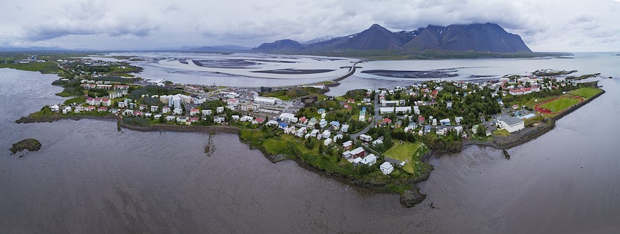 Borgarnes town in West Iceland