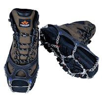 Crampons are an essential piece of safety equipment if you are hiking anywhere with icy or slippery conditions.