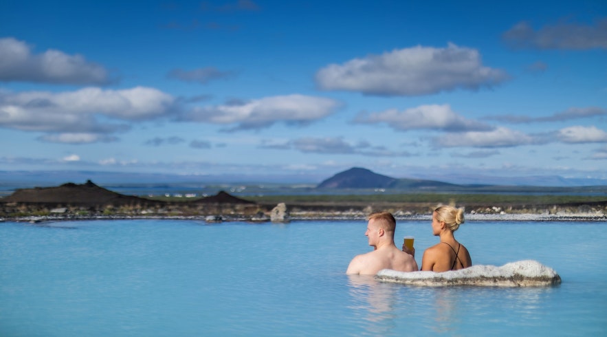 Myvatn Nature Baths in North Iceland is perfect for relaxing in the warm waters