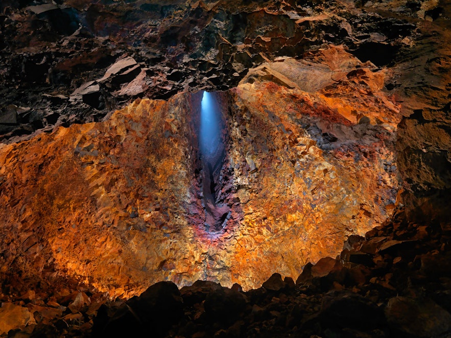 The magma chamber of Thrihnukagigar volcano in West Iceland