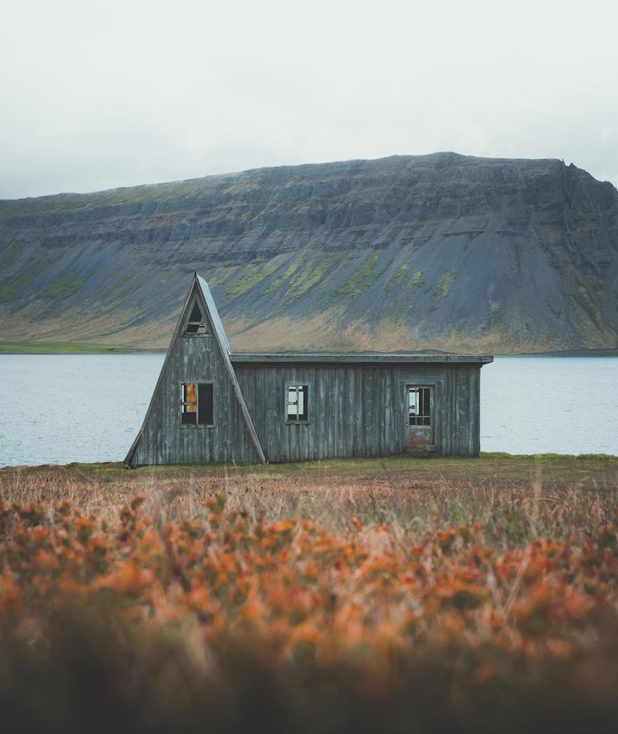 A lone cottage in the Westfjords of Iceland