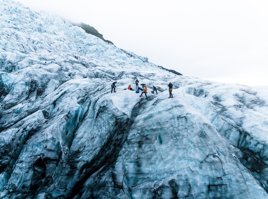 Vatnajokull glacier hike in the Skaftafell Nature Reserve