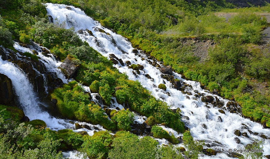 Jökulsá á Fjöllum Glacial River and the amazing Waterfalls in Jökulsárgljúfur Canyon