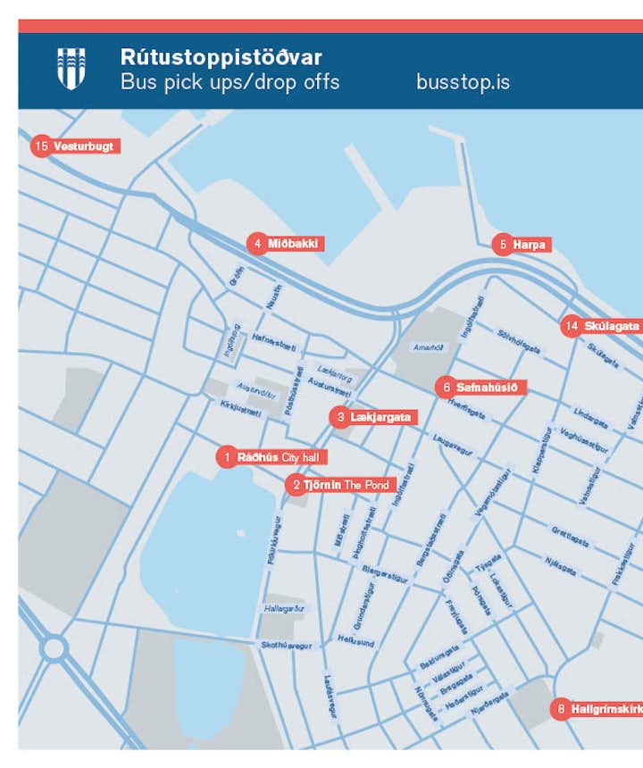 Bus Stops for Tour Pick-Ups in Reykjavik | All You Need to Know