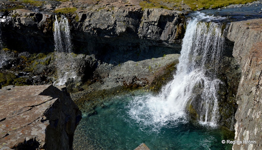 Skútafoss - the Hidden Waterfall of the Cave in East Iceland