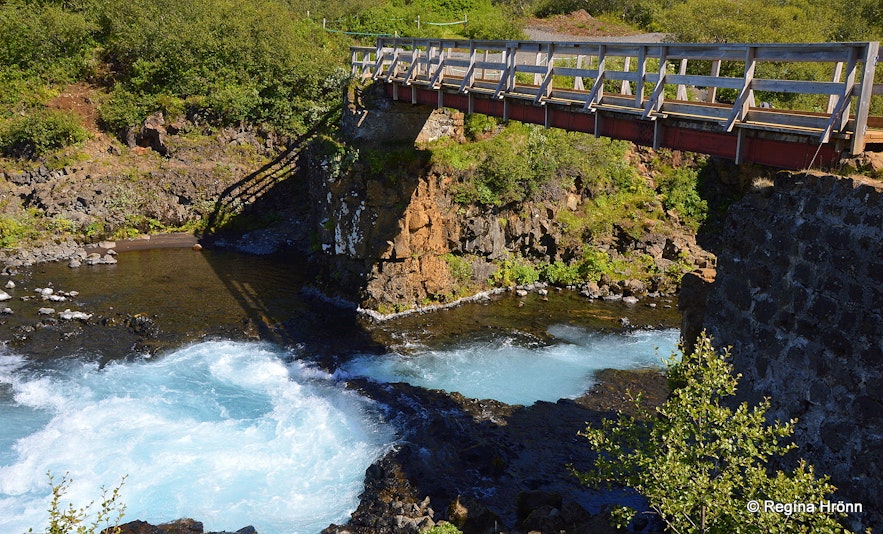 The beautiful Brúarfoss Waterfall - is this the bluest River in Iceland