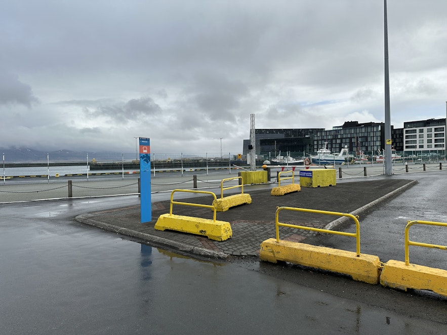 See the beautiful Old Harbor of Reykjavik while waiting for your tour pick-up at Bus Stop 4.
