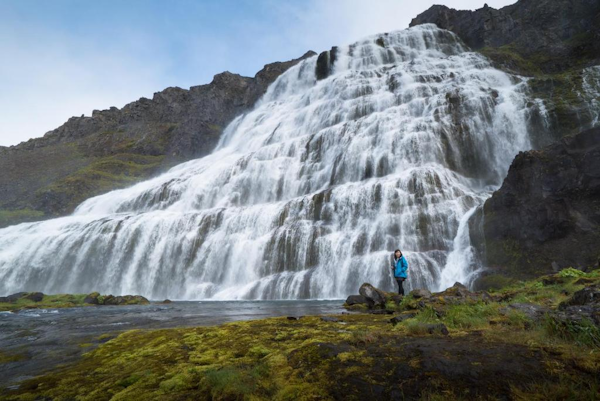 The Dynjandi waterfall is a must-see Westfjords attraction, and easy day trip from the Fisherman Guesthouse Sudureyri.