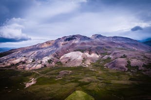The colorful Drapuhlidarfjall mountain on the Snaefellsnes Peninsula in West Iceland.