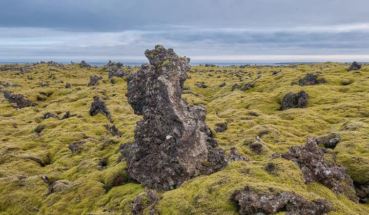 Berserkjagata in the Snaefellsnes Peninsula features sprawling lava fields.