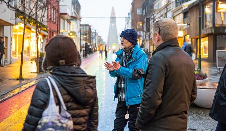 Engaging and knowledgeable tour guide shares captivating stories and insights with participants on this private tour in Reykjavik.