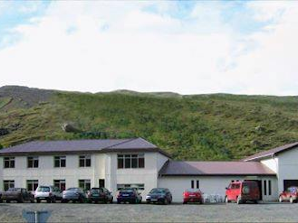 Hotel Studlagil in East Iceland during summer.