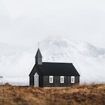 The beautiful Budakirkja church on the Snaefellsnes Peninsula.