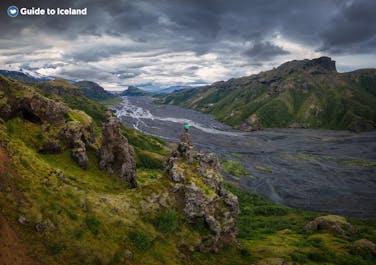 The breathtaking Thorsmork valley is the highlight of this private Laugavegur hiking adventure.