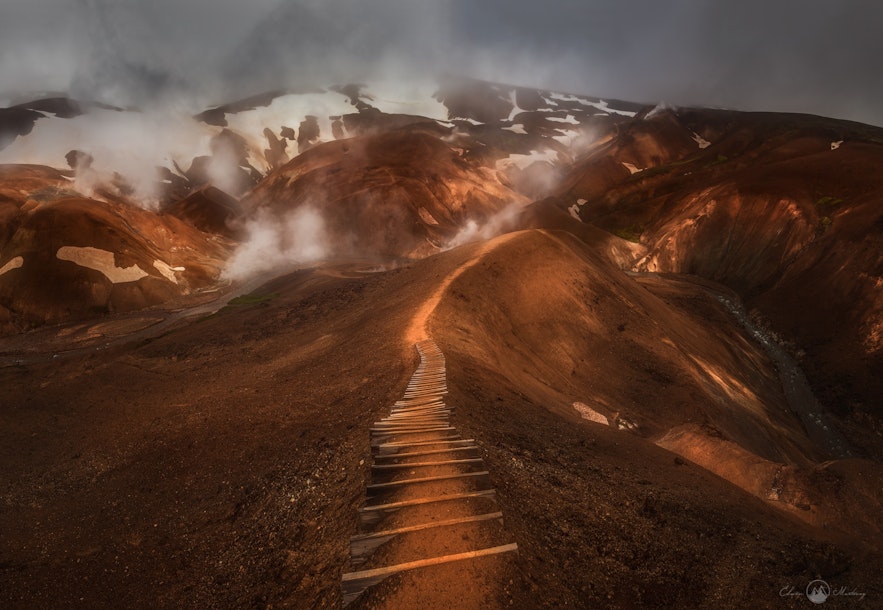 Hveradalir Geothermal Area is a natural pearl in the Icelandic highlands.