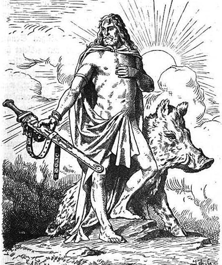 Freyr and his wild boar