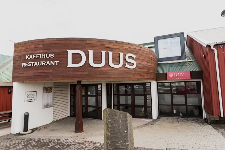 Entrence to Hotel Duus in Keflavik